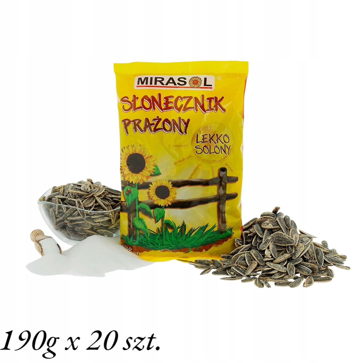 Słonecznik Mirasol 190g Lekko Solony Prażony !!!!!duże Ziarno!!!!!!