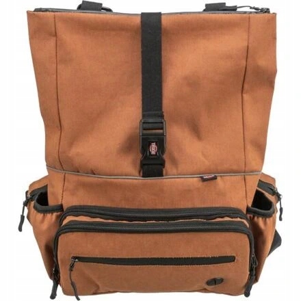 Trixie Rolltop 2v1, multifunkční batoh i ledvinka, bavlna/polyester, rezavá