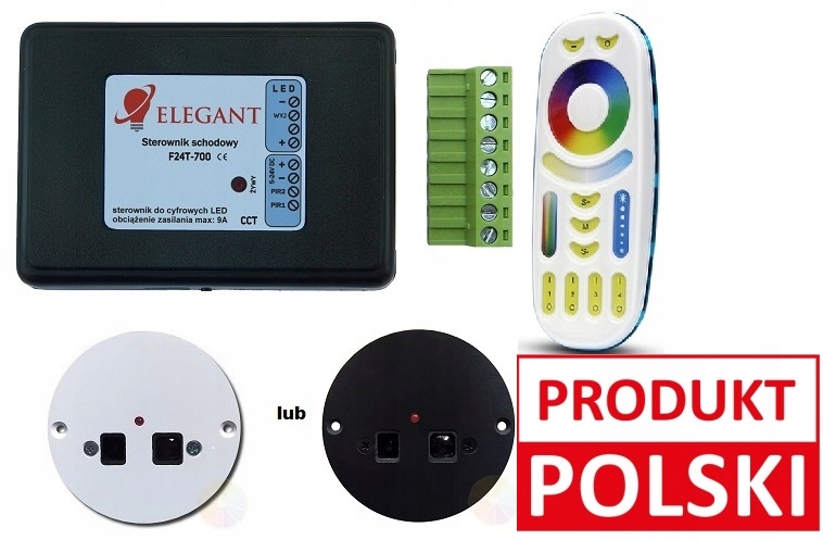 Ovladač schodišťového ovladače Led Rgbw Elegant F24T TM1814 Cct 5-24V