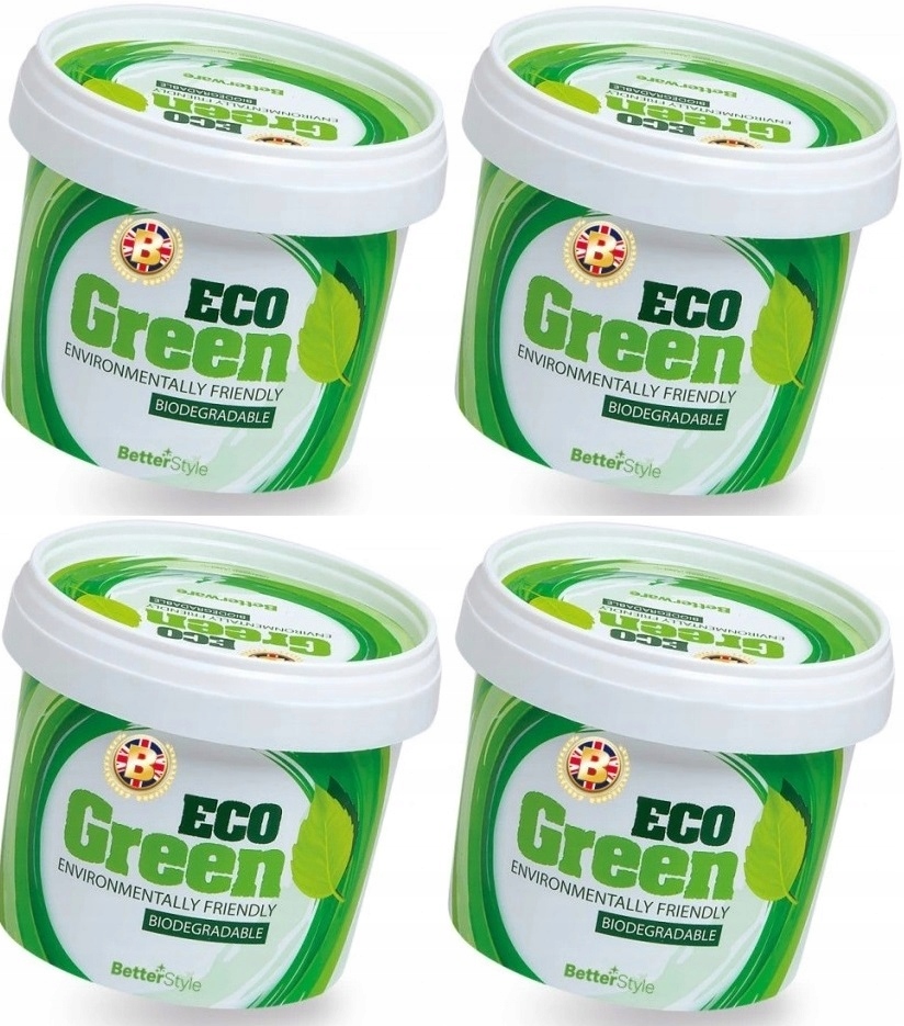 Levně Betterstyle Zelená univerzální biologicky odbouratelná pasta Eco Green 500g 4 ks
