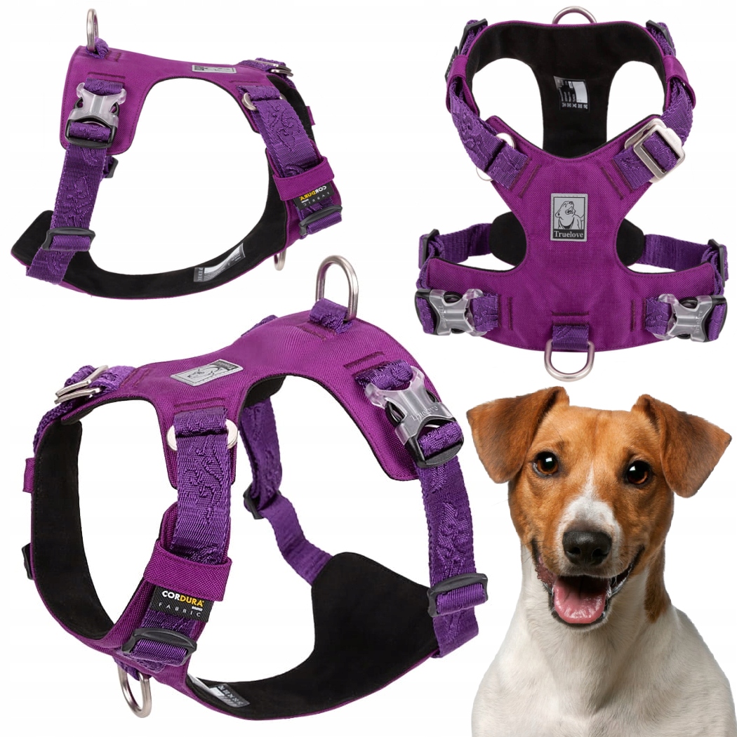 Levně Postroj Pro Psa Voděodolný, Lehký Truelove Adventure Soft Fialový