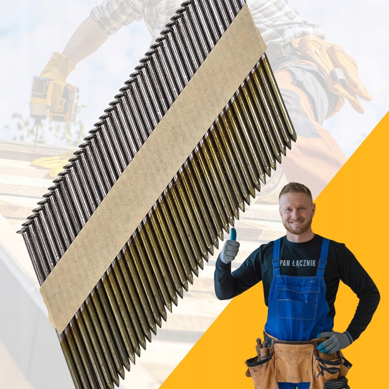 Gwoździe Do Gwoździarki 3,1x90mm 34° Pierścieniowe 2000 szt.