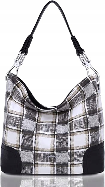 Černá Kostkovaná Dámská Kabelka Angel Barcelo