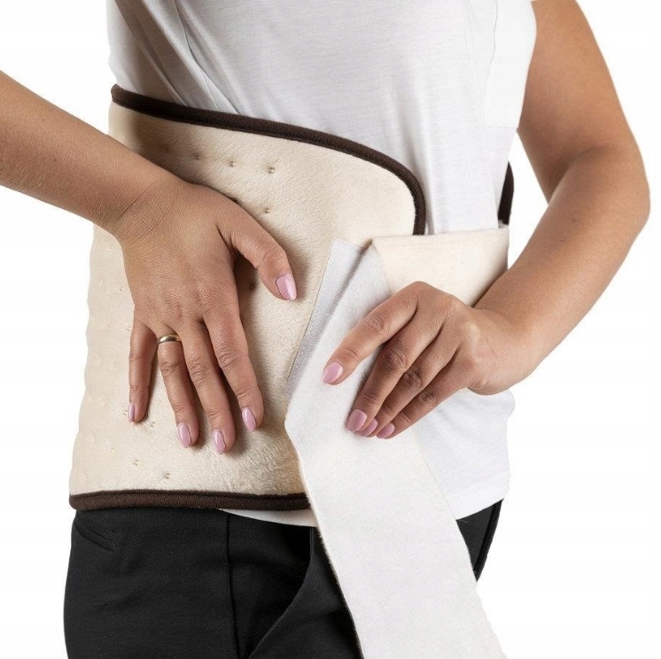 PAS GRZEWCZY NA LĘDŹWIA MATA PLECY REGENERUJĄCY TERAPIA CIEPŁEM na STRES