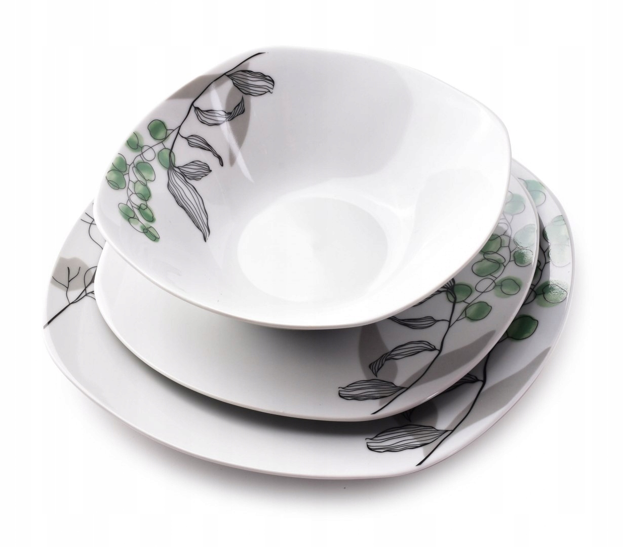 

Serwis zestaw obiadowy Lea Green Affek Design 6/18