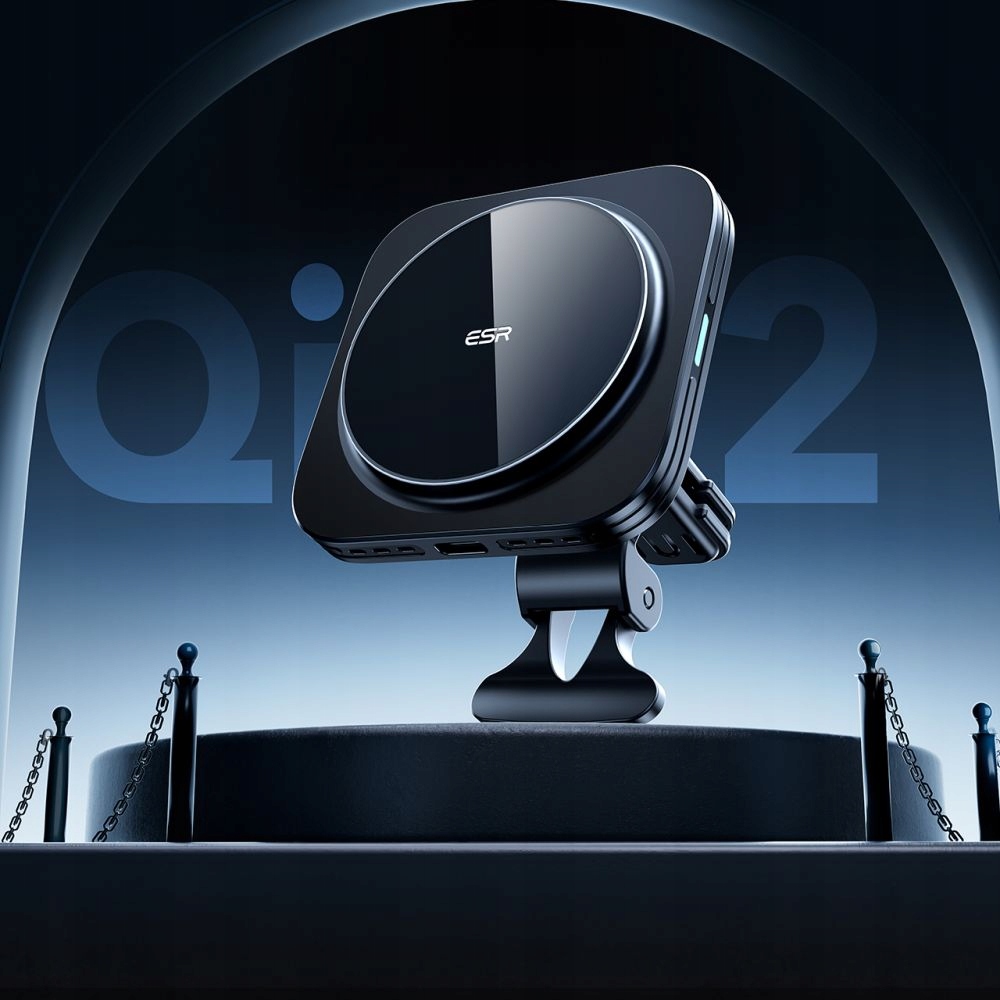 ESR HALOLOCK MAGNETIC MAGSAFE VENT CAR MOUNT WIRELESS CHARGER QI2 15W BLACK Marka ESR