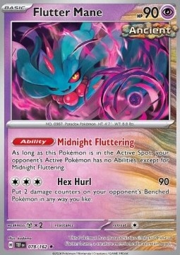 Pokemon TCG - Temporal Forces - Flutter Mane (TEF 078) - Holo