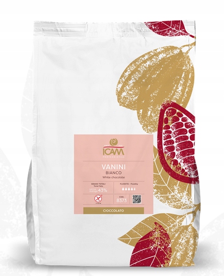 Czekolada biała Vanini 35% 15kg 8273 Icam