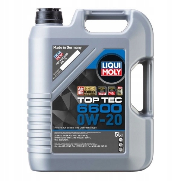 Olej Liqui Moly 0V20 5 L Top Tec 6600 Sp C5 GF-6A LL-17 Fe STJLR.03