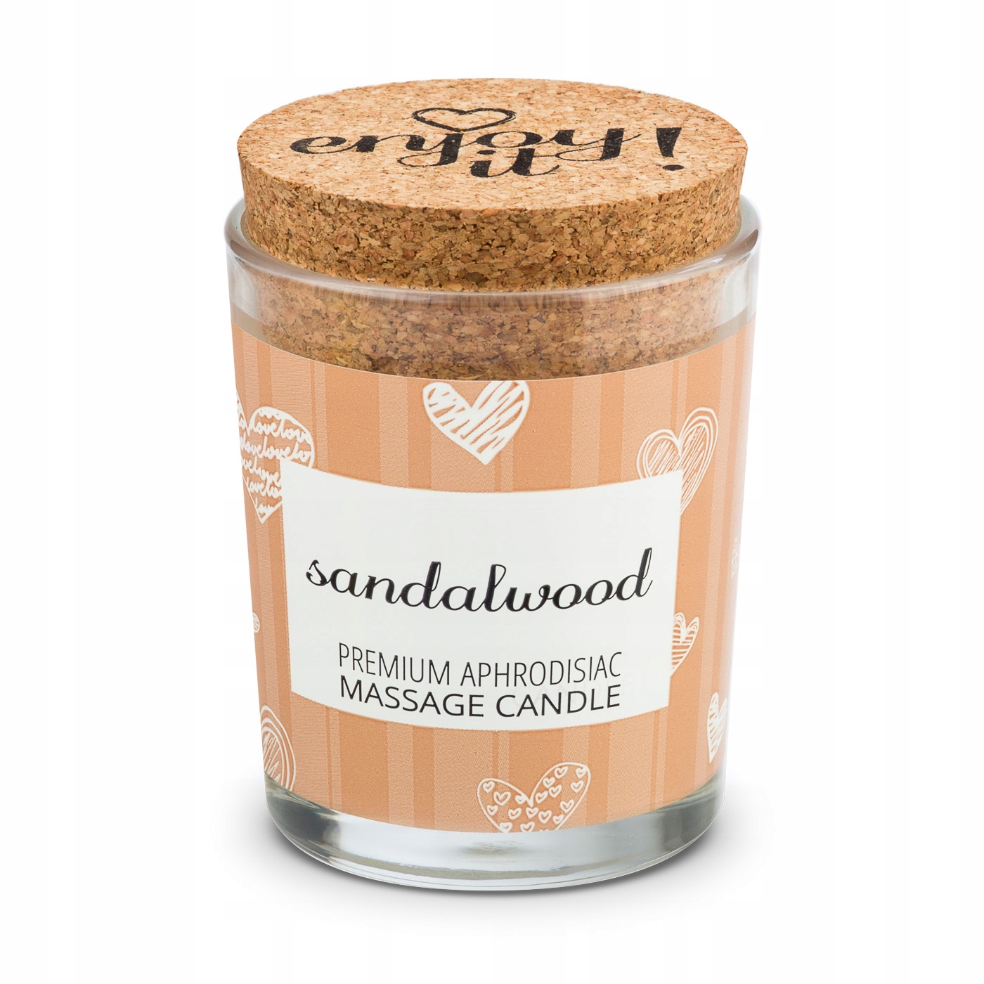 Masážní svíčka s feromony Enjoy It! Sandalwood