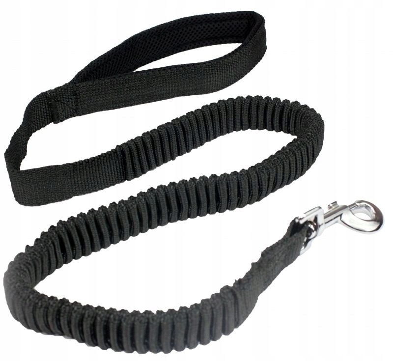 

Smycz nylonowa amortyzator bungee Pet Nowa czarna