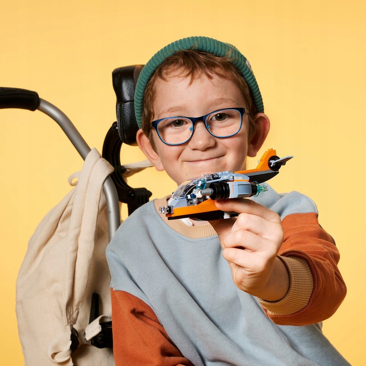 LEGO CREATOR CYBERDRON ROBOT ZESTAW 3W1 31111 Bohater brak