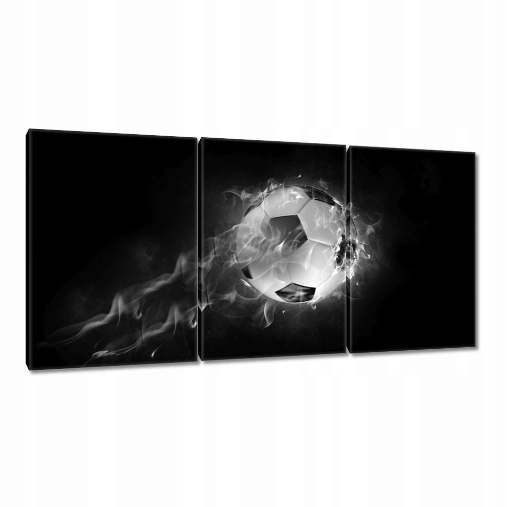 

Obrazy 120x60 Piłka do nożnej Ogień