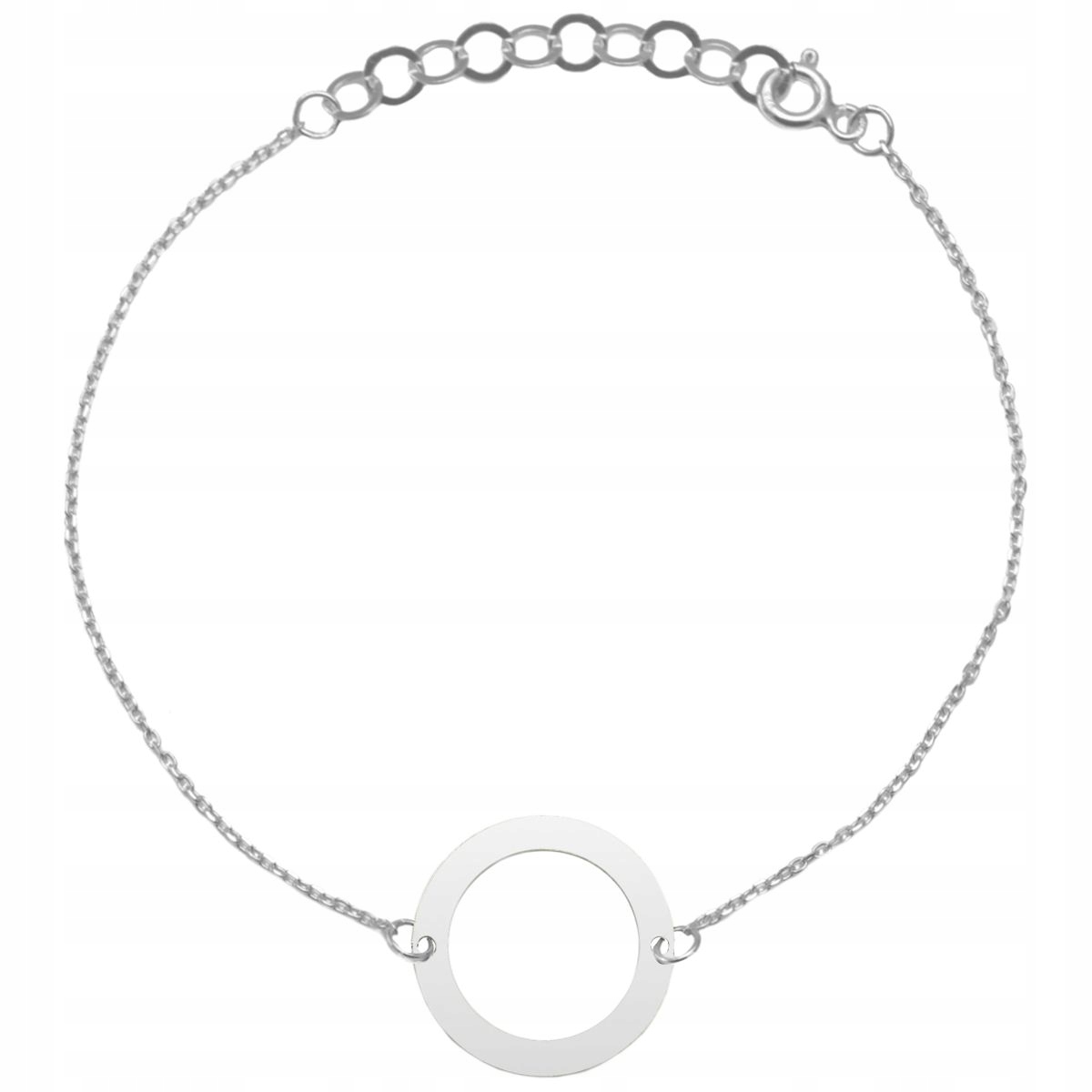 

Bransoletka Celebrytka Ring Koło 20cm srebro 925