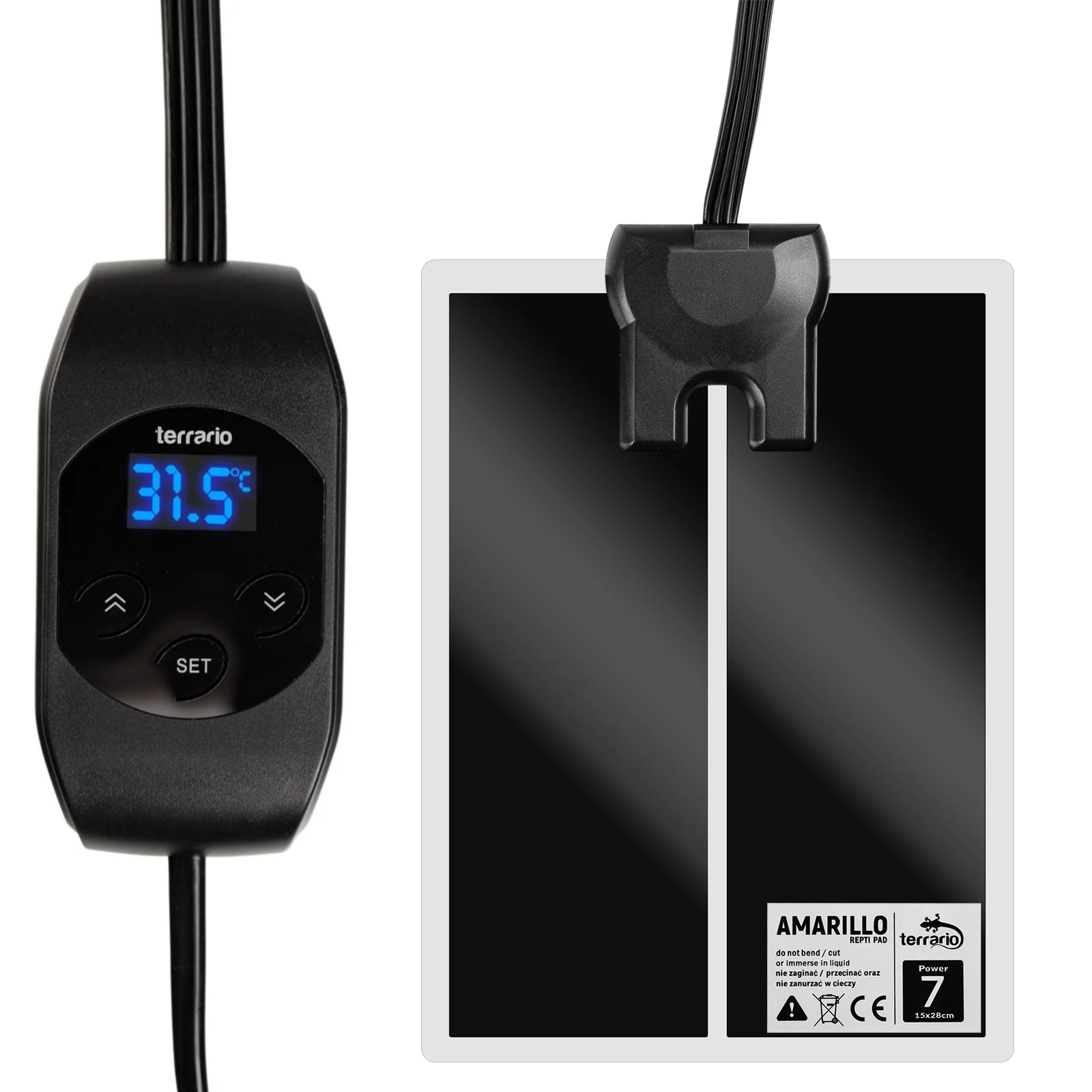 Vyhřívací Podložka Teraristický LCD Termostat Pro Plazy Paměť 7W