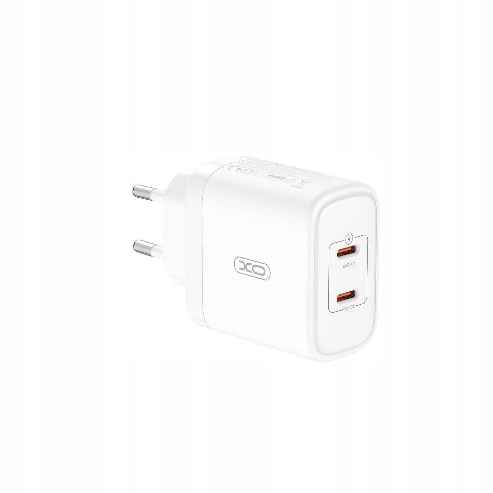 Xo Ładowarka Sieciowa Kostka Do Ładowania Szybka Qc CE08 Pd 50W 2 x Usb-c