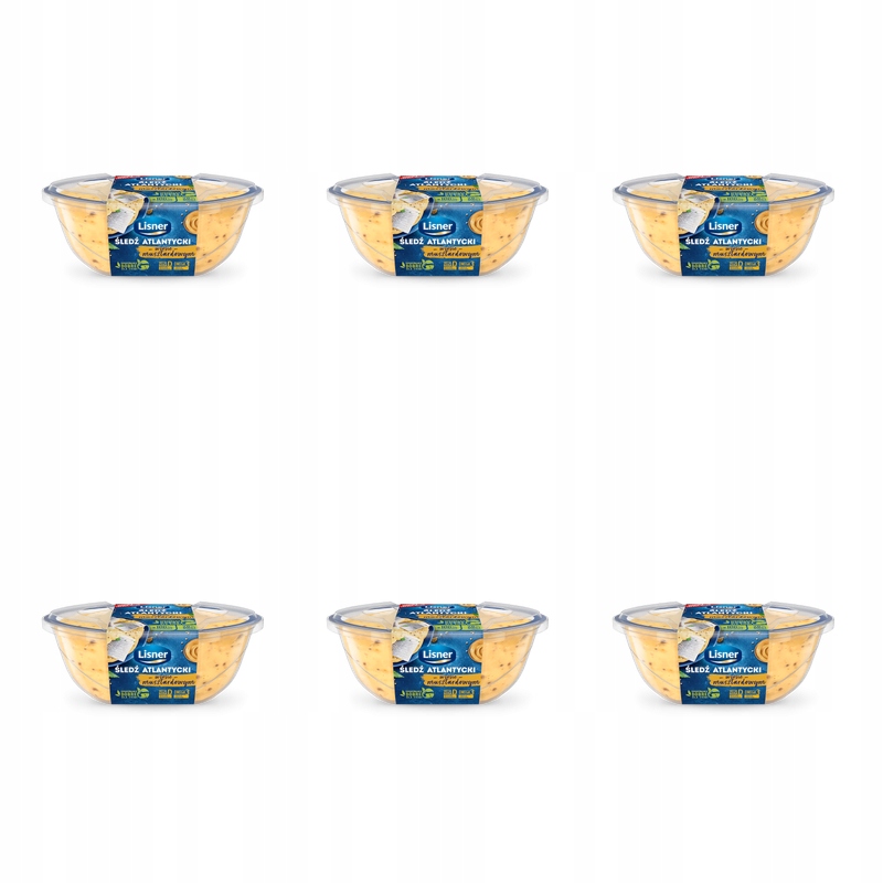 Sleď atlantický v hořčičné omáčce Lisner 280 g X6