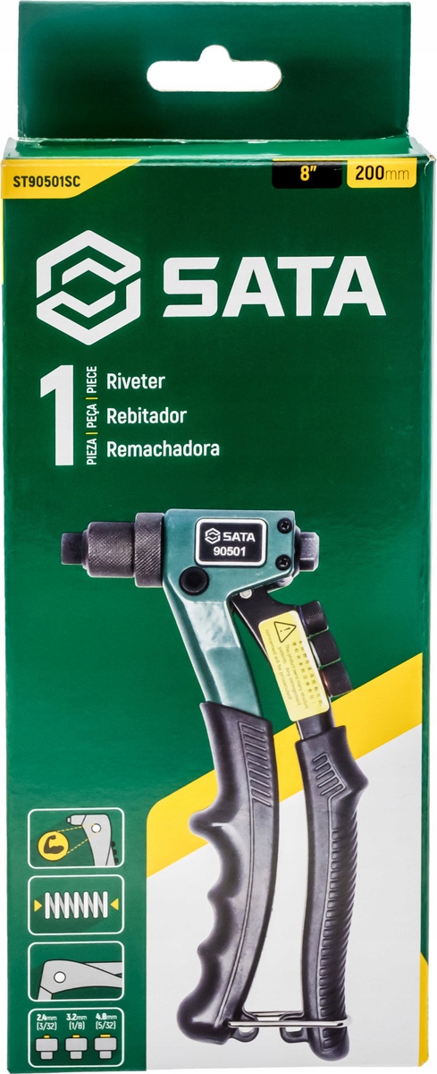 SATA ST90501SC NITOWNICA RĘCZNA 8" Zasilanie ręczne