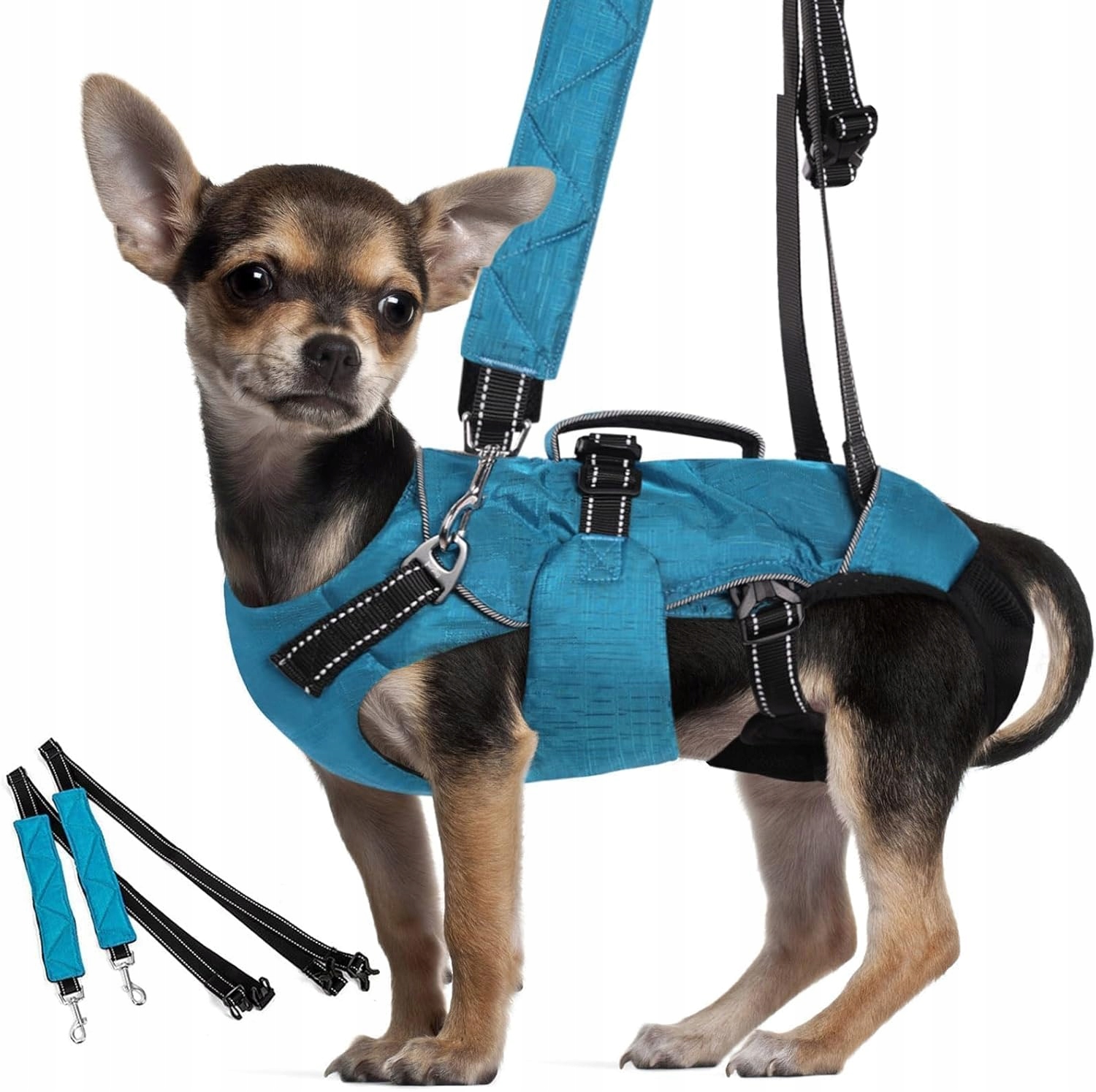 Doglemi 3V1 Ramenní Popruhy Pro Malé Psy Vesta Batoh Ochranný Reflexní M