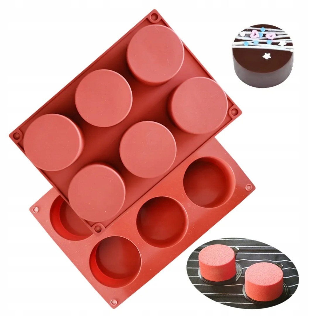 FOREMKA FORMA SILIKONOWA DO MONOPORCJI KOŁA KOŁO WALEC 942 Stan opakowania oryginalne