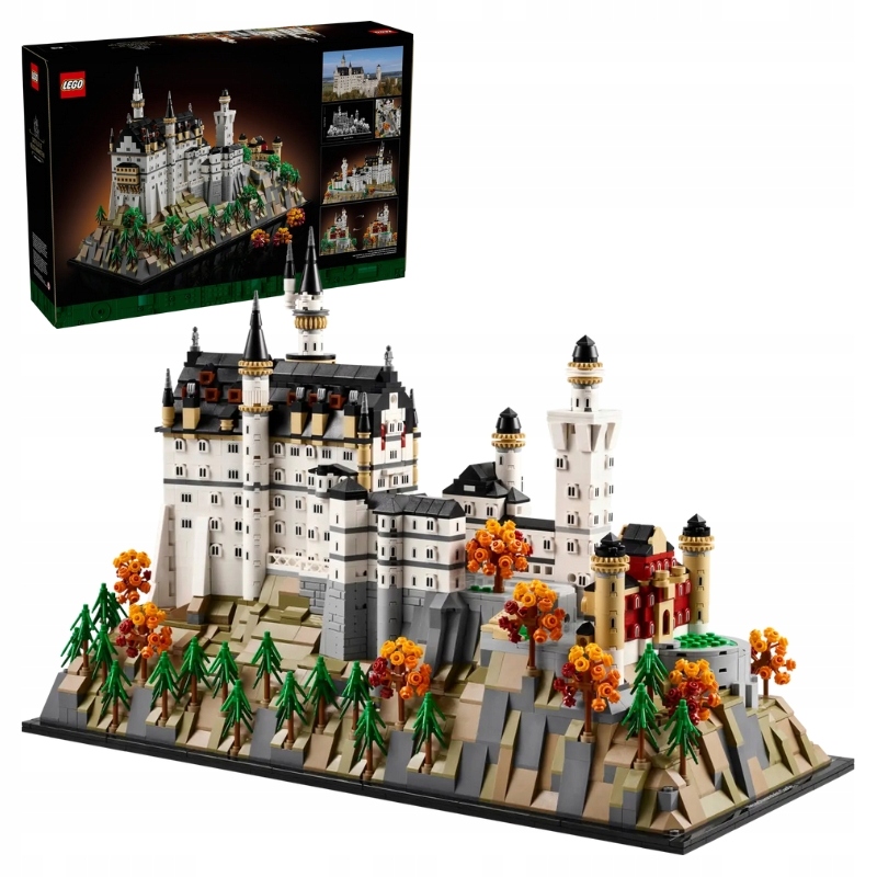 Lego Architektura Zámek Neuschwanstein Sada Kostek Stavebnice 3455 Dílků