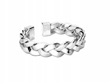 Stříbrný malý nastavitelný pletený Prstýnek Copánek 4 mm Dámský snubní prsten 13