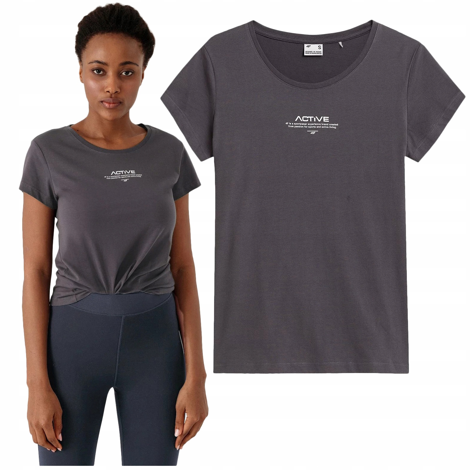 

Koszulka damska 4F T-shirt Bawełna TSD020 Xs