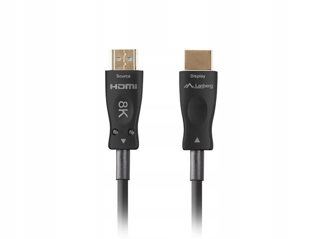Kabel Hdmi M/M v2.1 30M 8K czarny optyczny Aoc