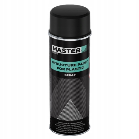 Lakier strukturalny do plastików Troton Master spray 500 ml czarny