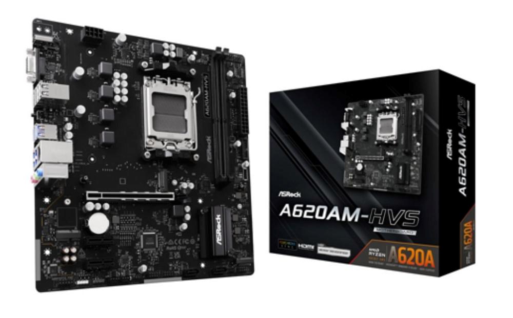 ASRock Mb Sc AM5 A620AM-HVS, Amd A620A, 2xDDR5, 1xHDMI A620AM-HVS