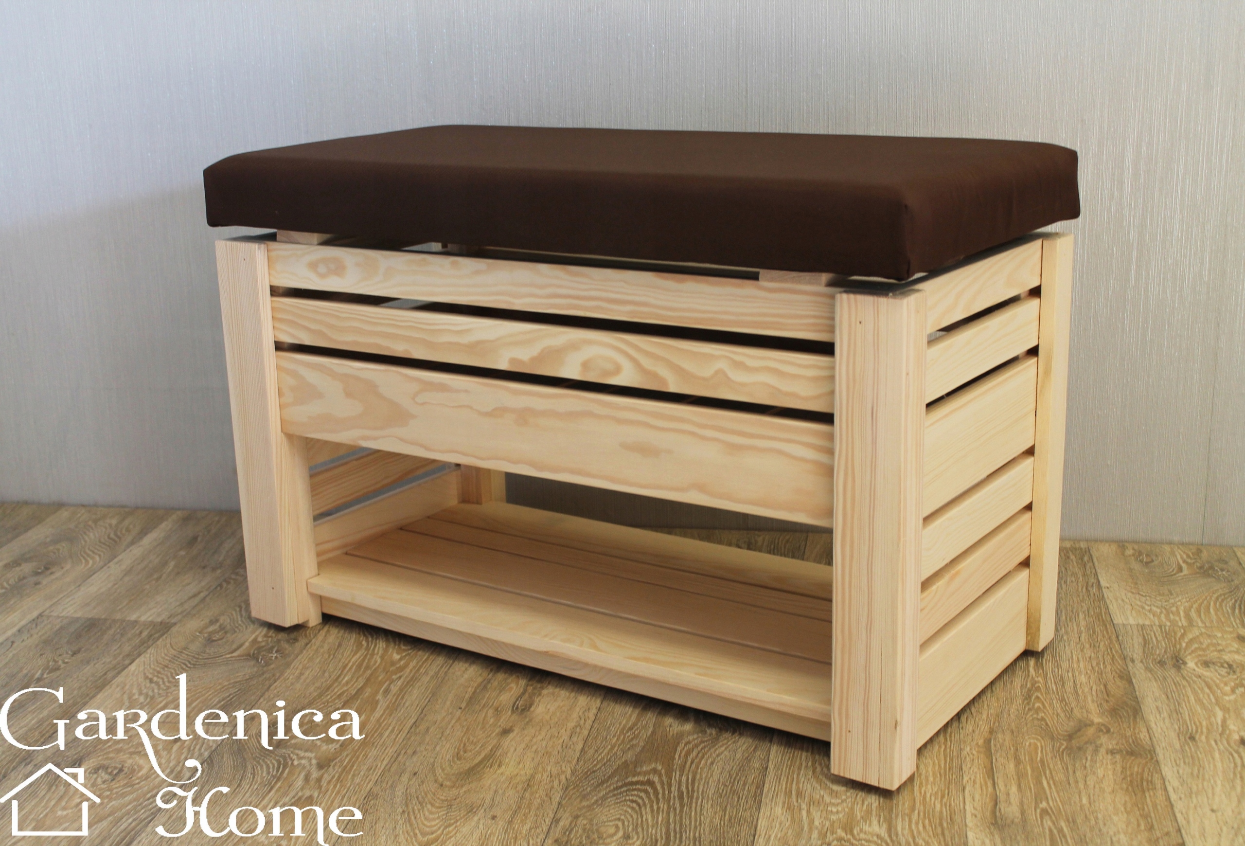 SZAFKA ZE SCHOWKIEM MODENA SIEDZISKO PÓŁKA NA BUTY Pojemność skrzyni 145 l