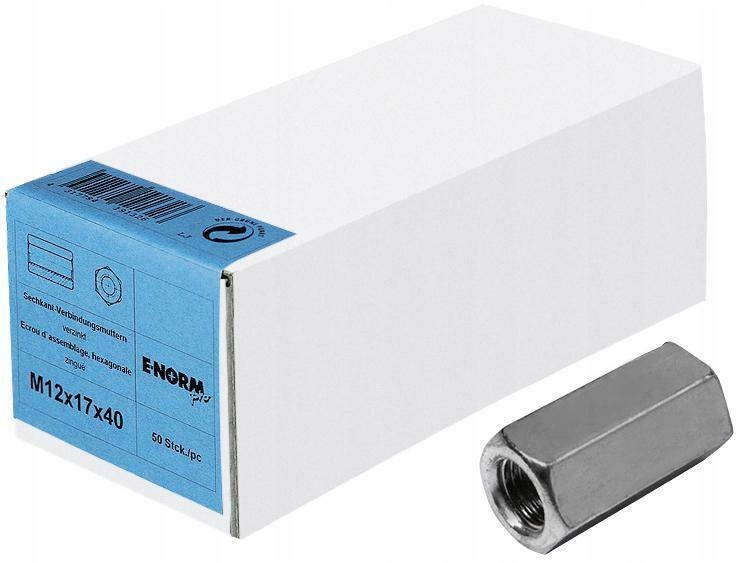 Spojovací matice 6-kat ocel 4.8 pozinkovaná M20x50x30 E-NORMpro