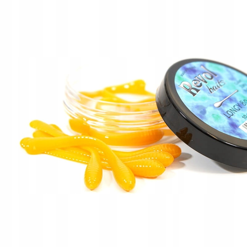 Guma Revol Baits Longy 80MM Shrimp Żółty 1szt