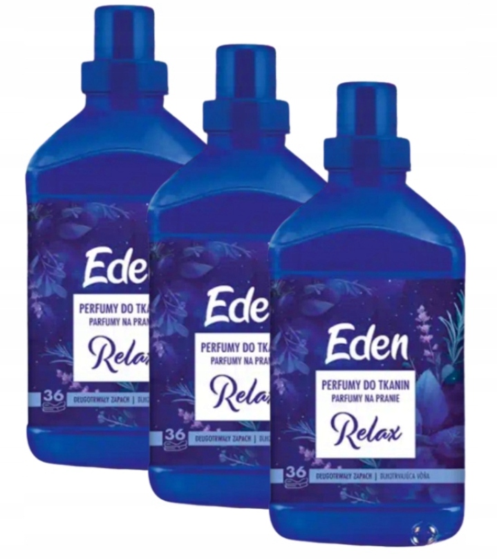 Levně 3 x Parfém na tkaniny tekutý Eden Relax 720 ml