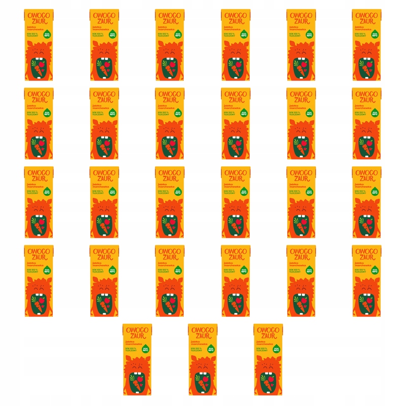 Owocozaur džus jablko mrkev Nfc 200 ml X27