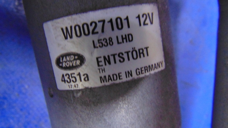 wiper mechanism front engine EUROPA LAND ROVER RANGE EVOQUE and L538