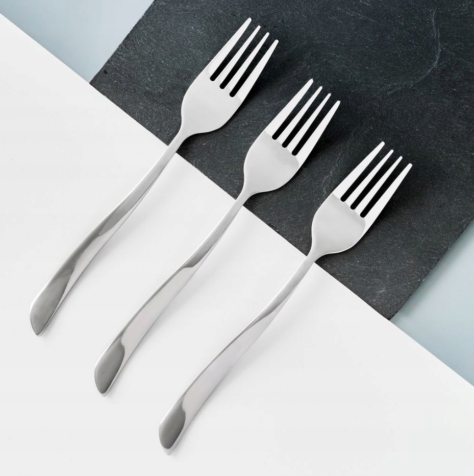 AMBITION WAVE SZTUĆCE KPL 3 WIDELCÓW OBIADOWYCH POŁYSK DLA 3 OSÓB Marka Ambition