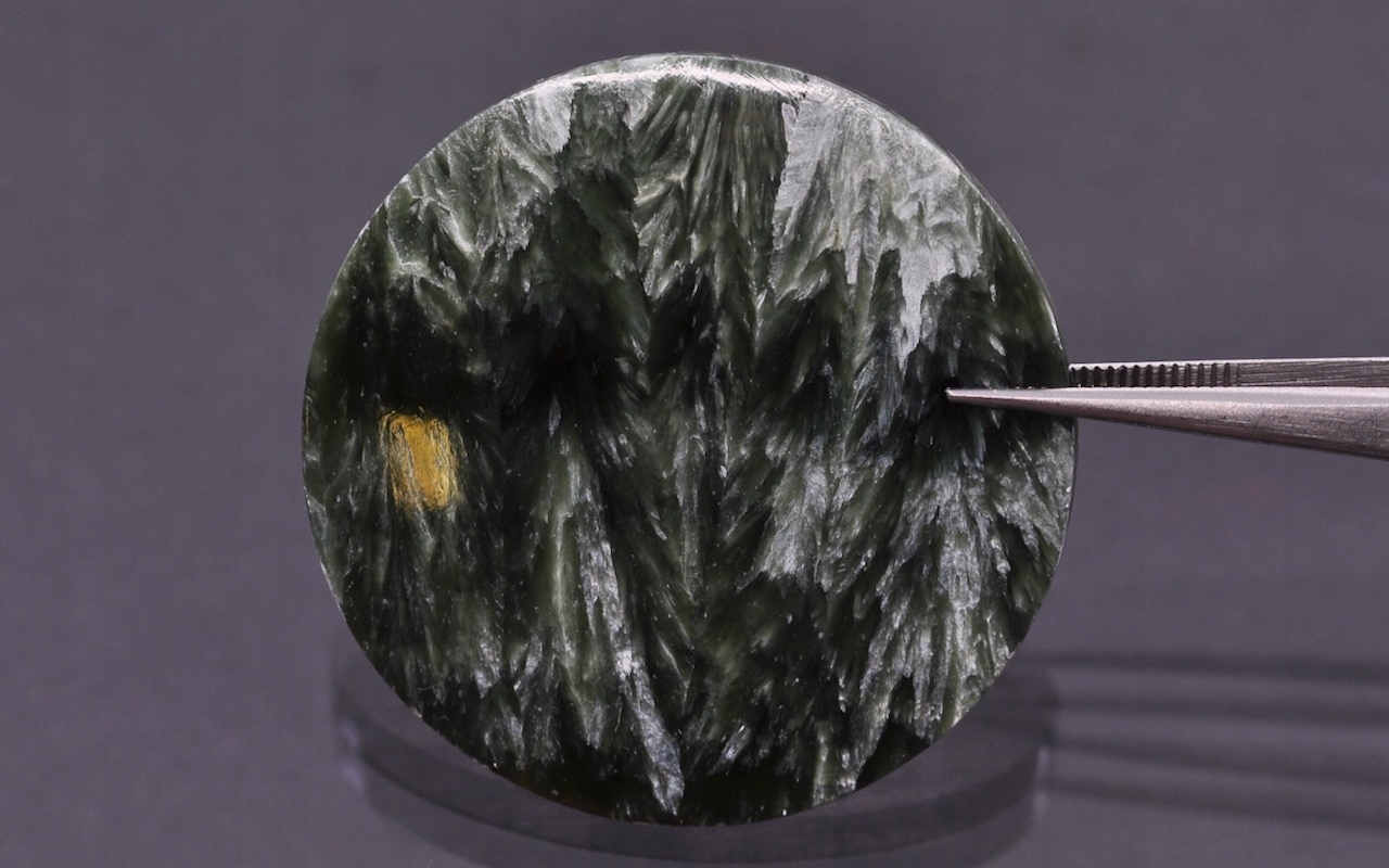 Serafinit deska konvexní kulatá fi 38 mm