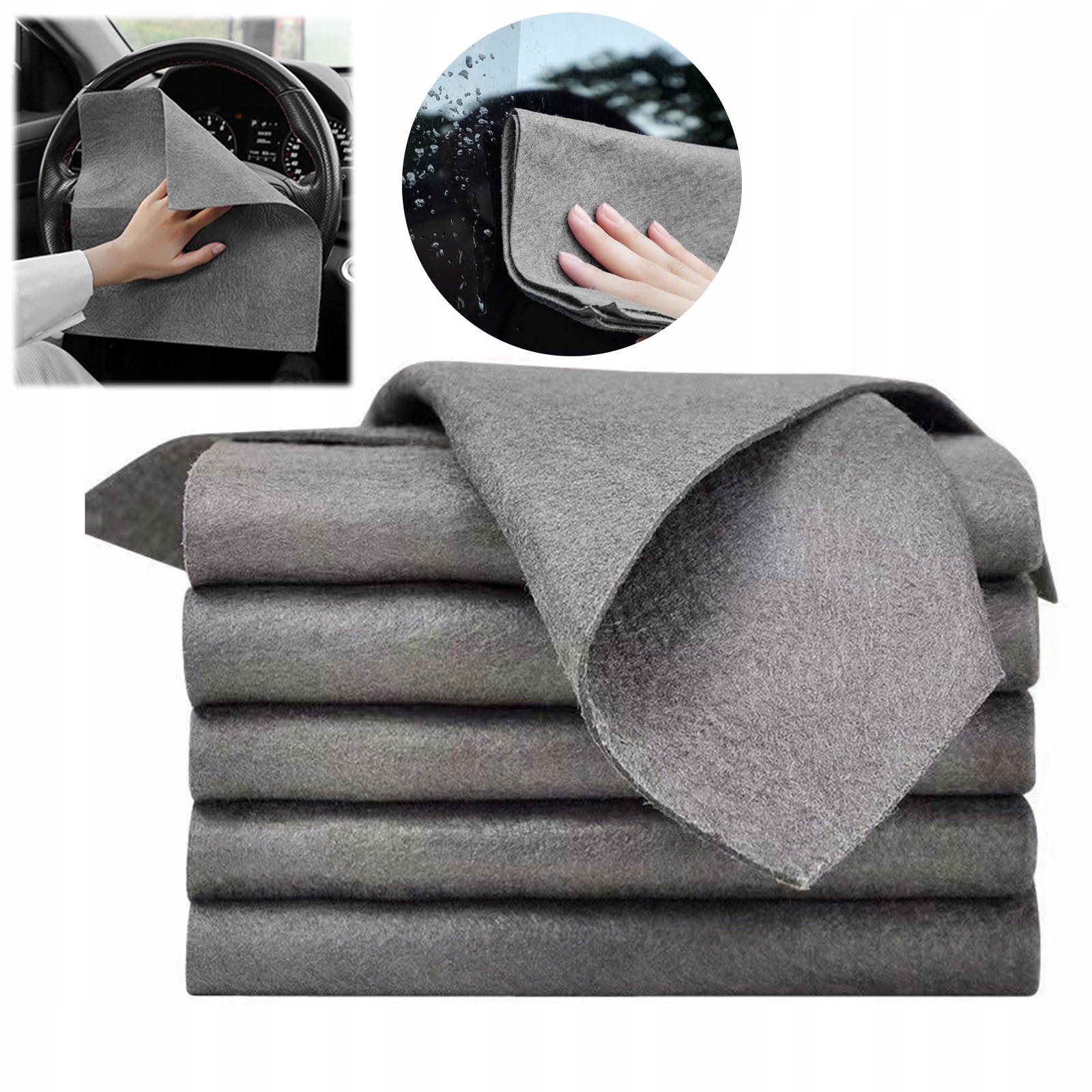 Levně Magické hadříky na mytí oken beze šmouh 30x40 cm 5 ks