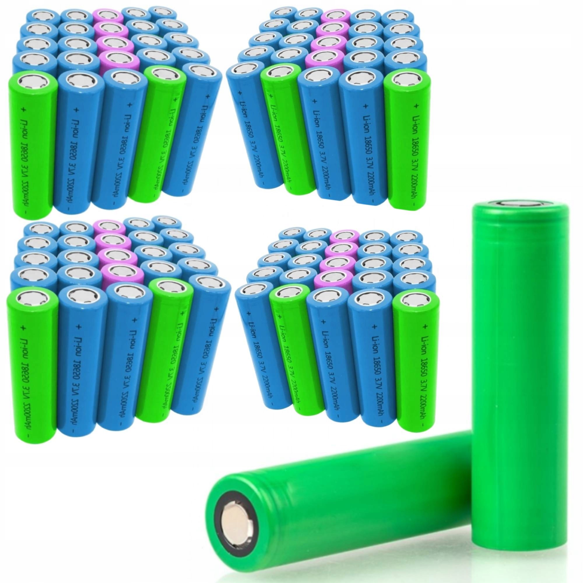 Set 100 X Článok Akumulátor 1500 mAh INR18650 Pre Baterku Powerbank