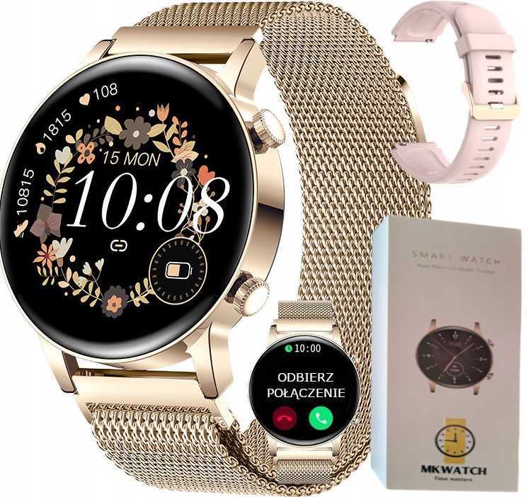 SMARTWATCH DAMSKI WIELOFUNKCYJNY ROZMOWY PL Sklep, Opinie, Cena w