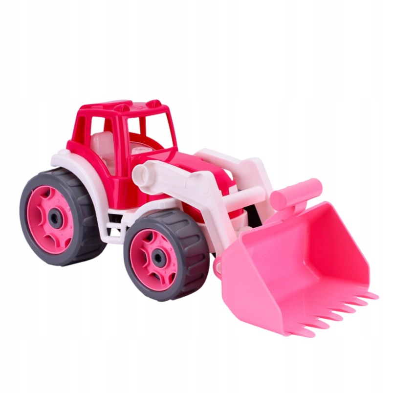 ТРАКТОР БУЛЬДОЗЕР ДЛЯ ДЕТЕЙ РОЗОВЫЙ 36СМ