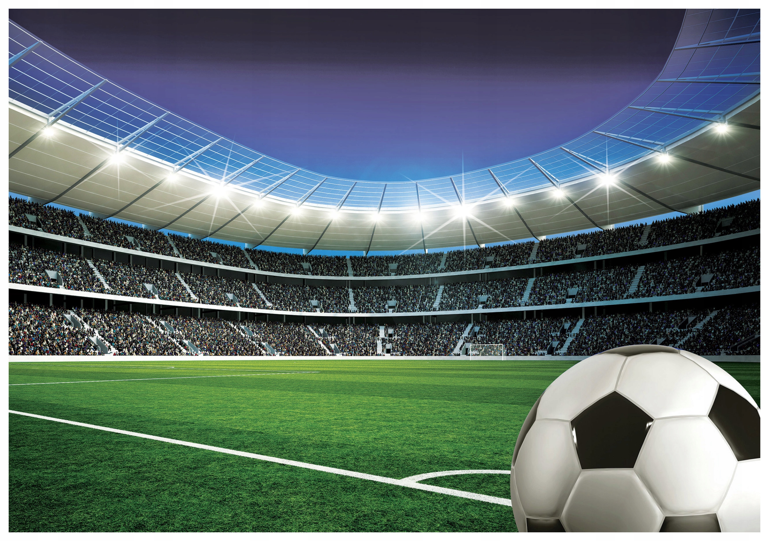 Vliesová fototapeta Fotbalový stadion s energií pro dítě 200x140 lepidlo
