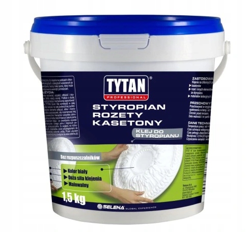 

Klej Do Styropianu Rozety Kasetony Tytan 1,5kg