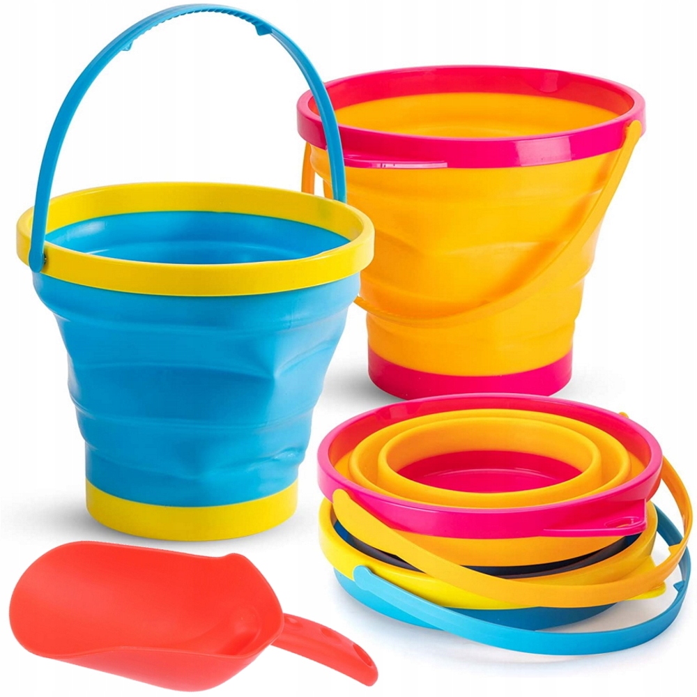 WIADERKO DO PIASKU SILIKONOWE SKŁADANE + ŁOPATKA EAN (GTIN) 5901811125843