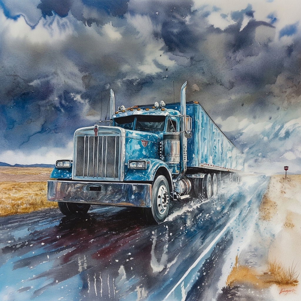 Obraz Na Plátně Canvas Americký Truck Kenworth Tir Cesta Usa 80x80