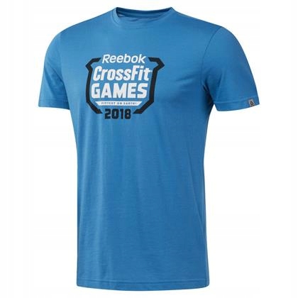Męska Koszulka Sportowa Niebieska Reebok Crossfit Games Crest M