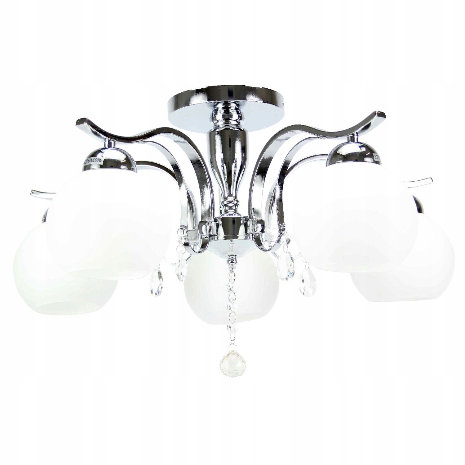 Lampa wisząca sufitowa żyrandol Led Prime 5 wisząca plafon chrom