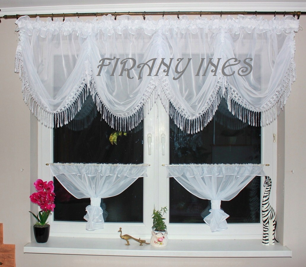 Zazdrostka Model H 300/90 Firanka do kuchni Materiał woal