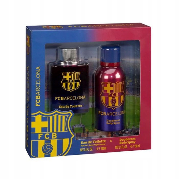 Ep Line Fc Barcelona Zestaw dla mężczyzn Edt 100ml 150ml Deodorant